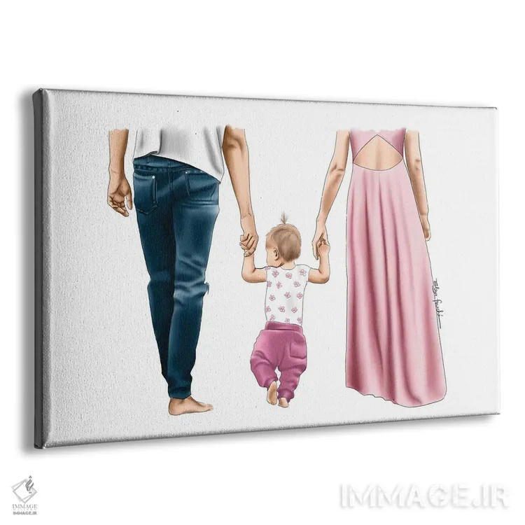 تابلو قدمزدن خانوادگی II اثر الزا فوچه - نمای پرسپکتیو محصول