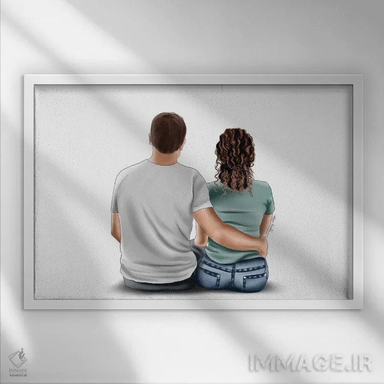 تابلو ما اثر الزا فوچه - نمای قابدار سفید