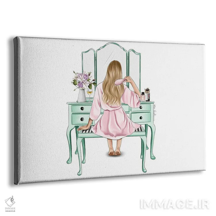 تابلو میز آرایش I اثر الزا فوچه - نمای پرسپکتیو محصول