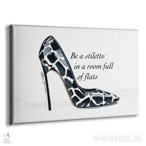 تابلو یک استیلتو باش (کفش پاشنهبلند) اثر الزا فوچه - نمای پرسپکتیو محصول