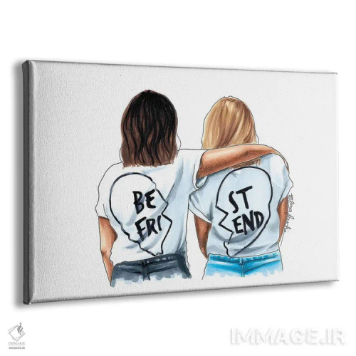 تابلو بهترین دوستان اثر الزا فوچه - نمای پرسپکتیو محصول