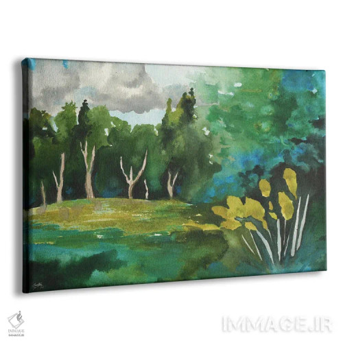 تابلو روستای کوچک II اثر الیزابت مدلی - نمای پرسپکتیو محصول
