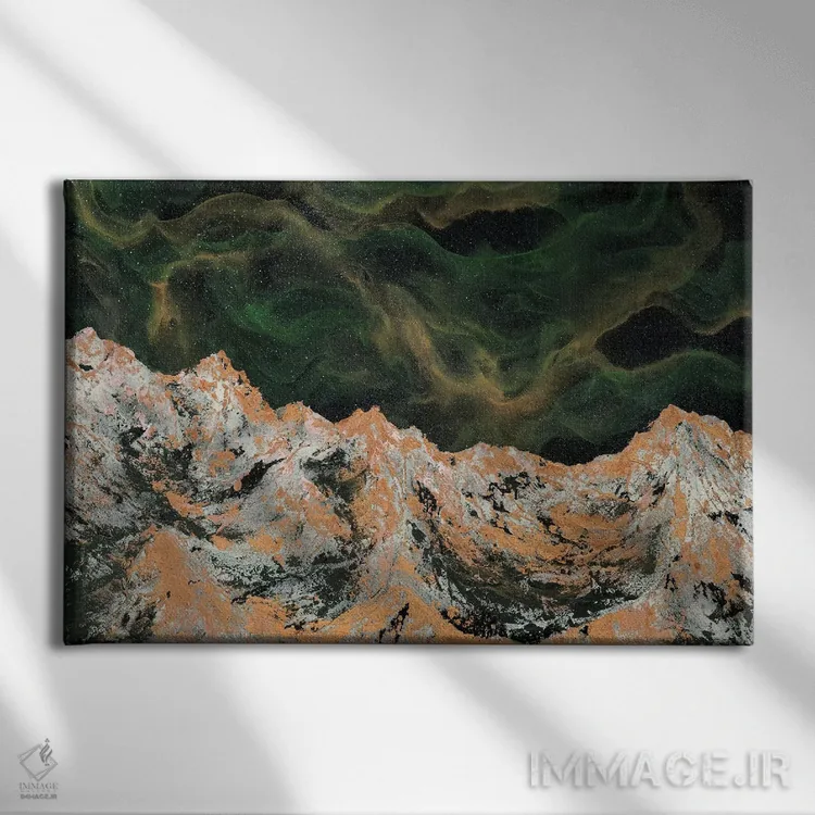 تابلو سحابی چهاردهم اثر امیلی ماگون - نمای روبهرو روی دیوار