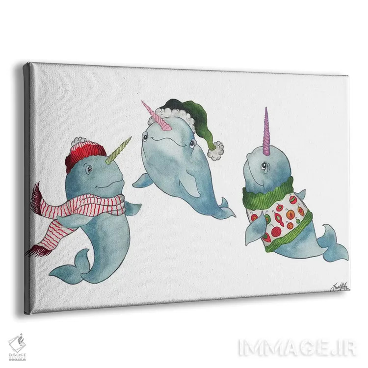 تابلو نارووالهای کریسمسی اثر الیزابت مدلی - نمای پرسپکتیو محصول