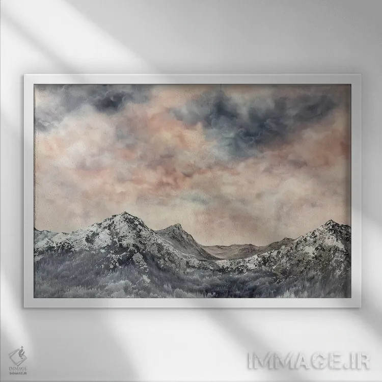 تابلو صبح دلانگیز اثر امیلی ماگون - نمای قابدار سفید