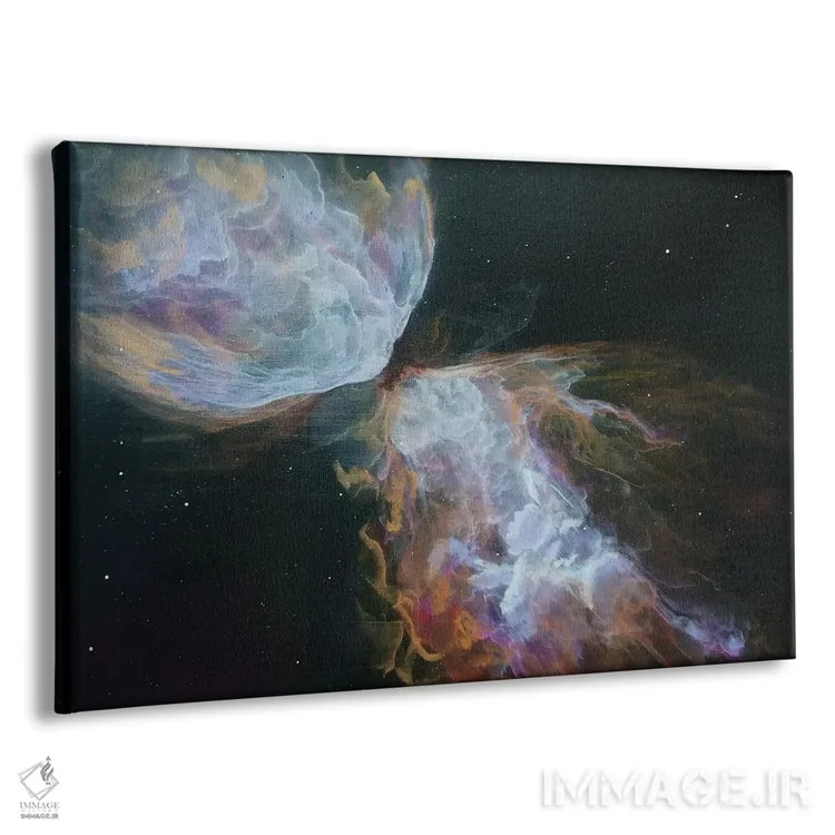 تابلو سحابی پروانهای اثر امیلی ماگون - نمای پرسپکتیو محصول