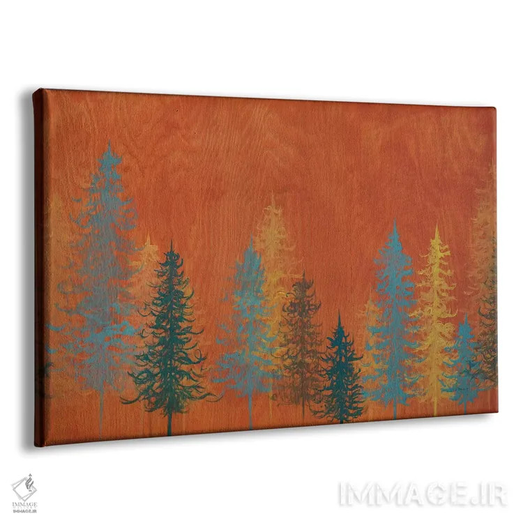 تابلو درختان نارنجی اثر امیلی ماگون - نمای پرسپکتیو محصول