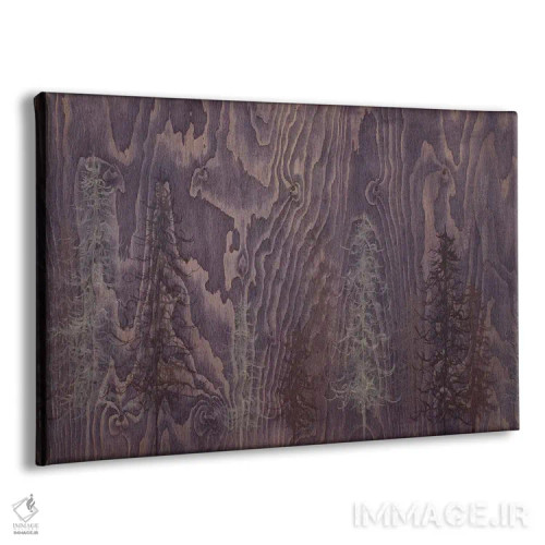 تابلو درختان بنفش اثر امیلی ماگون - نمای پرسپکتیو محصول
