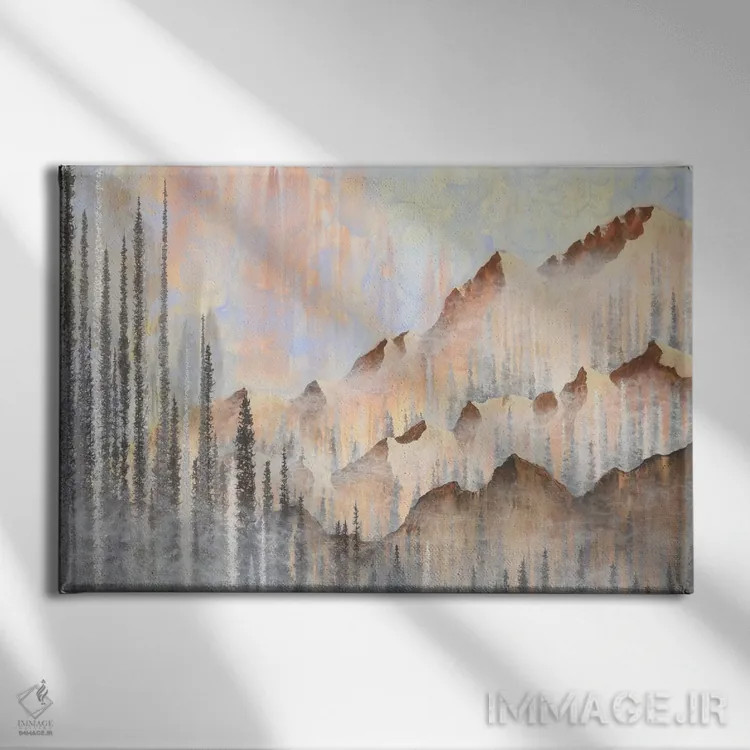 تابلو افتر برن (پدیده پسسوز) اثر امیلی ماگون - نمای روبهرو روی دیوار