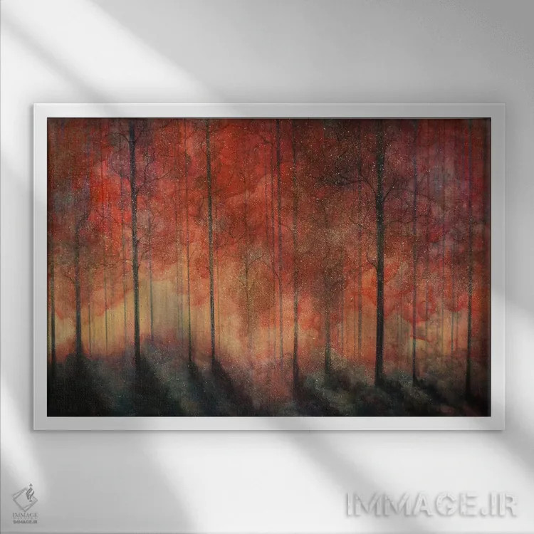 تابلو صبح بخیر اثر امیلی ماگون - نمای قابدار سفید