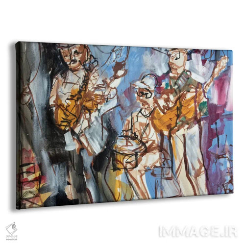 تابلو موسیقیدانان نیواورلئان یک (آمریکا) اثر ارین مکگی فرل - نمای پرسپکتیو محصول