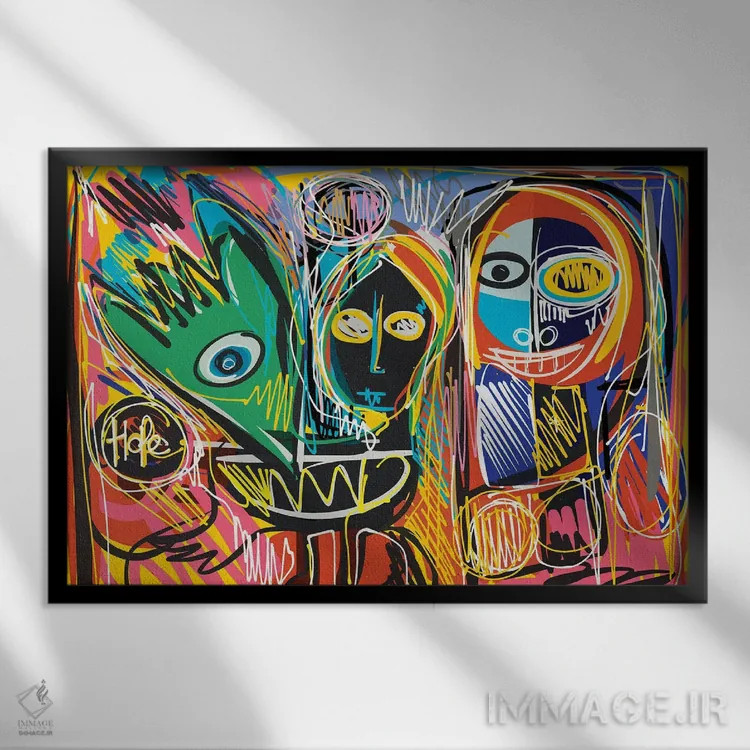 تابلو امید اثر امانوئل سیگنورینو - نمای قابدار مشکی