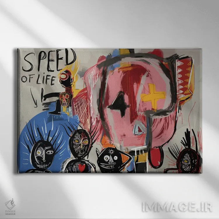 تابلو سرعت زندگی اثر امانوئل سیگنورینو - نمای روبهرو روی دیوار
