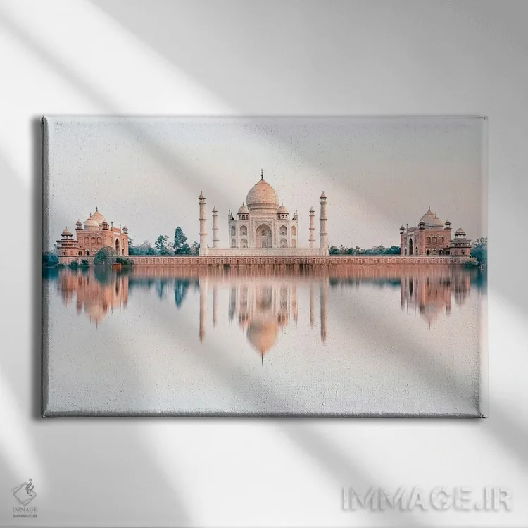 تابلو رویای تاج محل اثر مانجیک پیکچرز (استودیو عکاسی یا فیلمسازی) - نمای روبهرو روی دیوار