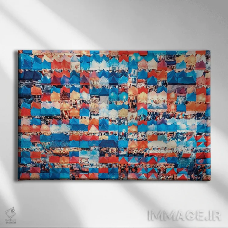 تابلو بازار بانکوک اثر مانجیک پیکچرز (استودیو عکاسی یا فیلمسازی) - نمای روبهرو روی دیوار