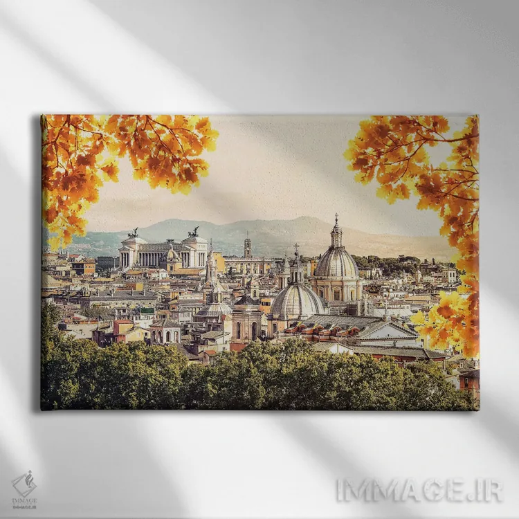 تابلو شهر جاویدان (لقب رم) اثر مانجیک پیکچرز (استودیو عکاسی یا فیلمسازی) - نمای روبهرو روی دیوار