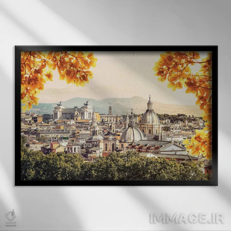 تابلو شهر جاویدان (لقب رم) اثر مانجیک پیکچرز (استودیو عکاسی یا فیلمسازی) - نمای قابدار مشکی