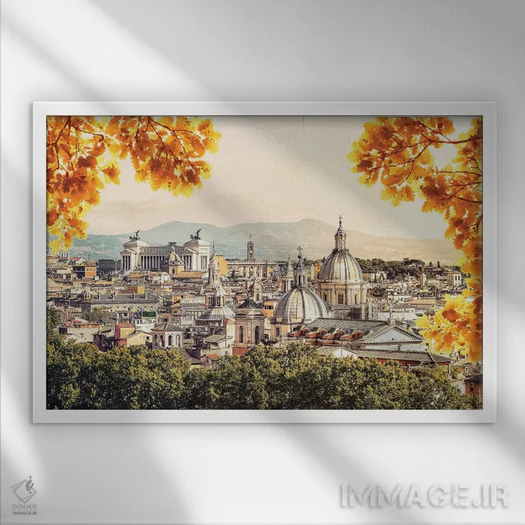 تابلو شهر جاویدان (لقب رم) اثر مانجیک پیکچرز (استودیو عکاسی یا فیلمسازی) - نمای قابدار سفید