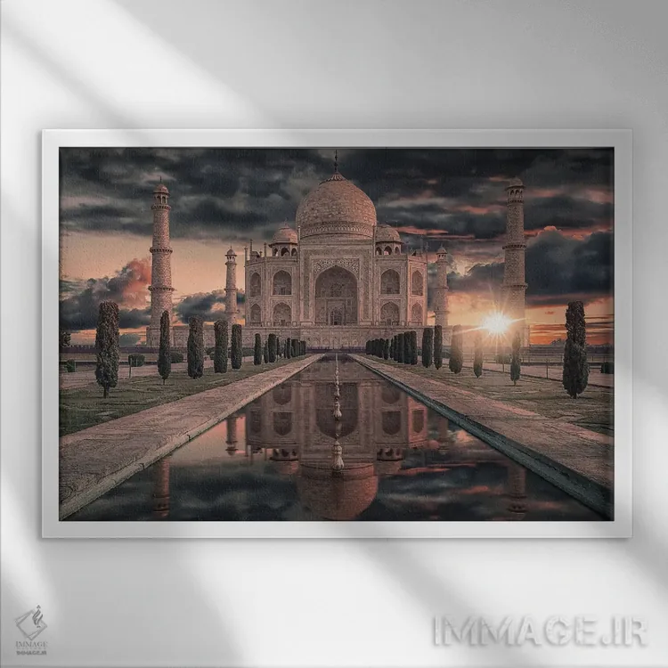 تابلو شگفتی هند اثر مانجیک پیکچرز (استودیو عکاسی یا فیلمسازی) - نمای قابدار سفید