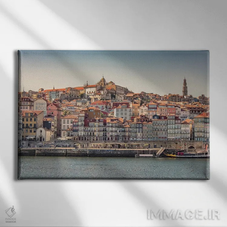 تابلو پورتو (شهر پرتغال) اثر مانجیک پیکچرز (استودیو عکاسی یا فیلمسازی) - نمای روبهرو روی دیوار
