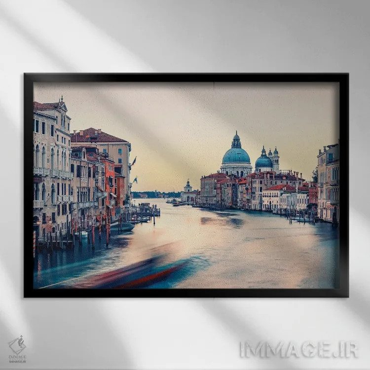 تابلو ونیز زیبا اثر مانجیک پیکچرز (استودیو عکاسی یا فیلمسازی) - نمای قابدار مشکی