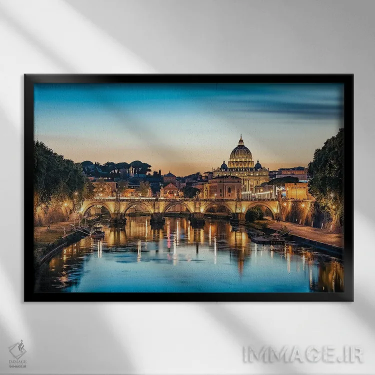 تابلو رم آبی اثر مانجیک پیکچرز (استودیو عکاسی یا فیلمسازی) - نمای قابدار مشکی