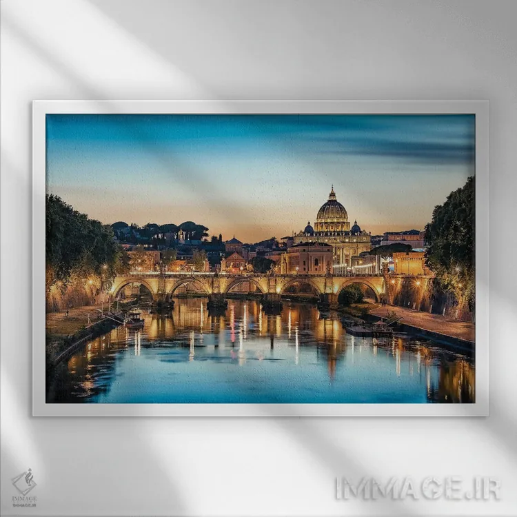 تابلو رم آبی اثر مانجیک پیکچرز (استودیو عکاسی یا فیلمسازی) - نمای قابدار سفید