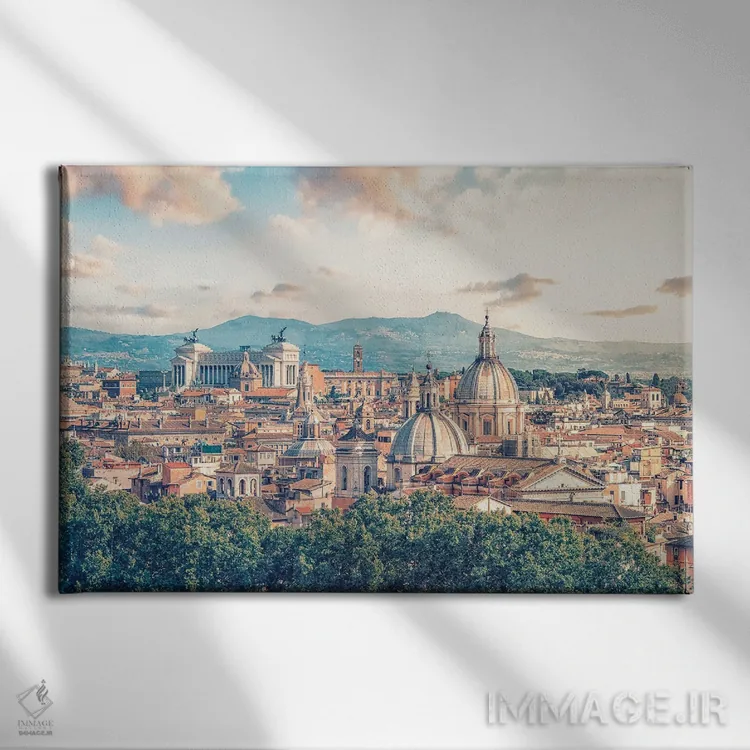 تابلو رم در شامگاه اثر مانجیک پیکچرز (استودیو عکاسی یا فیلمسازی) - نمای روبهرو روی دیوار