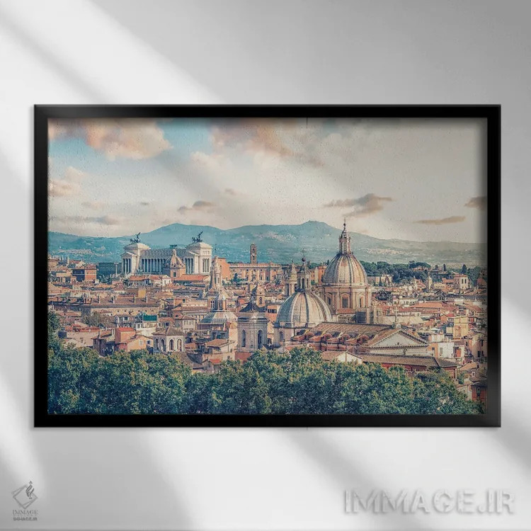 تابلو رم در شامگاه اثر مانجیک پیکچرز (استودیو عکاسی یا فیلمسازی) - نمای قابدار مشکی