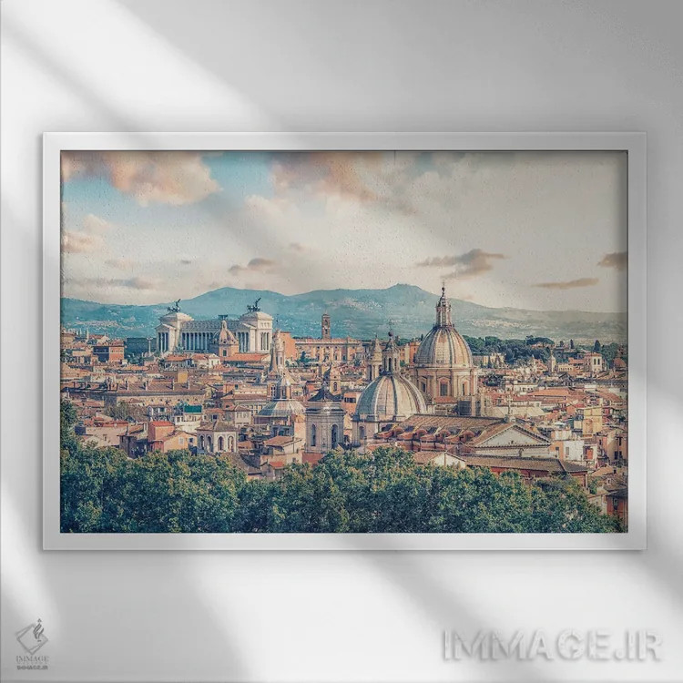 تابلو رم در شامگاه اثر مانجیک پیکچرز (استودیو عکاسی یا فیلمسازی) - نمای قابدار سفید