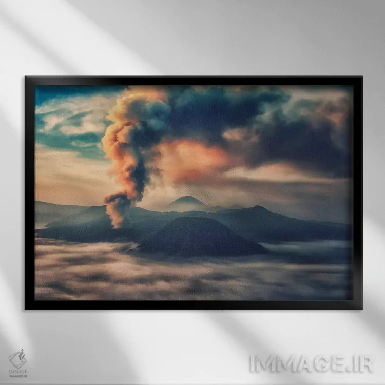 تابلو فعالیت در کوه برومو (اندونزی) اثر مانجیک پیکچرز (استودیو عکاسی یا فیلمسازی) - نمای قابدار مشکی