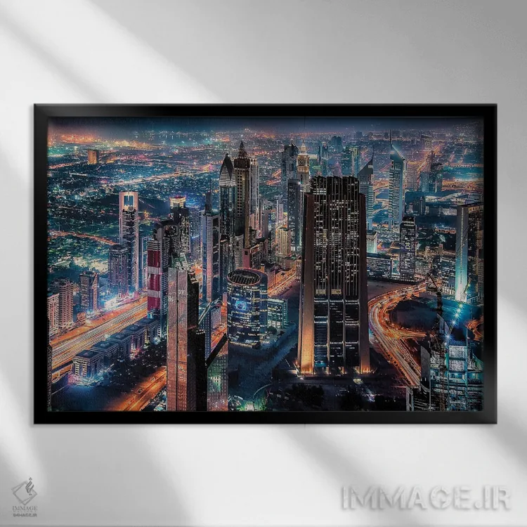 تابلو دبی اثر مانجیک پیکچرز (استودیو عکاسی یا فیلمسازی) - نمای قابدار مشکی