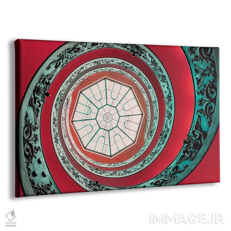 تابلو پیچوتاب دوگانه (الگوی مارپیچی دوگانه) اثر مانجیک پیکچرز (استودیو عکاسی یا فیلمسازی) - نمای پرسپکتیو محصول