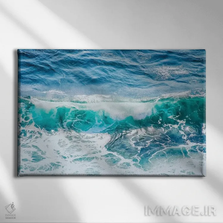 تابلو موج اثر مانجیک پیکچرز (استودیو عکاسی یا فیلمسازی) - نمای روبهرو روی دیوار