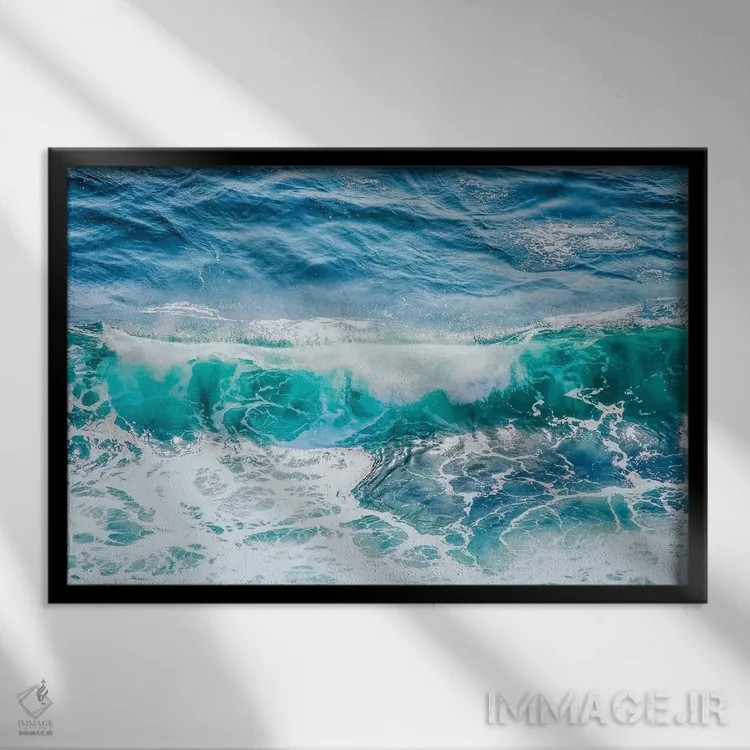 تابلو موج اثر مانجیک پیکچرز (استودیو عکاسی یا فیلمسازی) - نمای قابدار مشکی