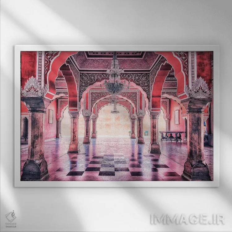 تابلو کاخ شهر اثر مانجیک پیکچرز (استودیو عکاسی یا فیلمسازی) - نمای قابدار سفید