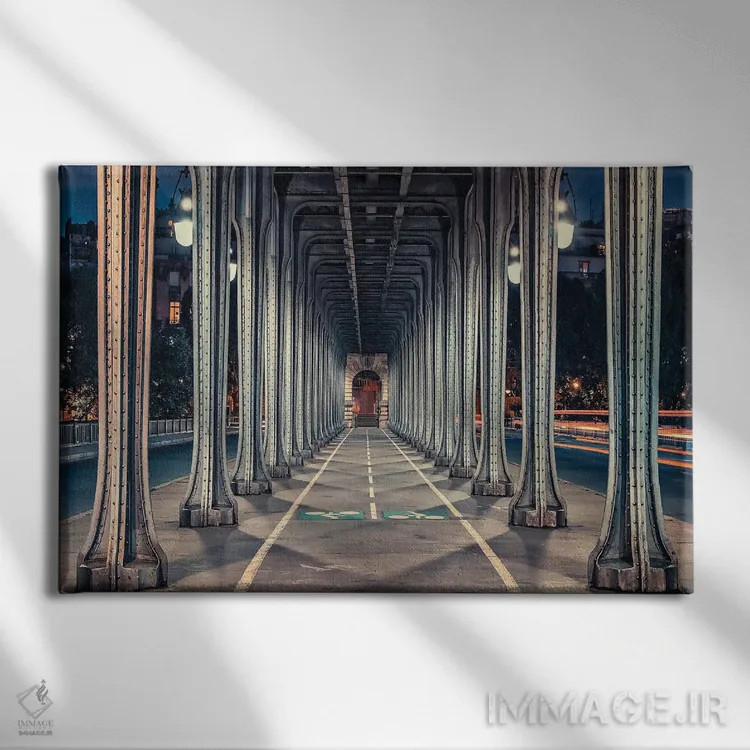تابلو پل بر-اکیم (پاریس) اثر مانجیک پیکچرز (استودیو عکاسی یا فیلمسازی) - نمای روبهرو روی دیوار