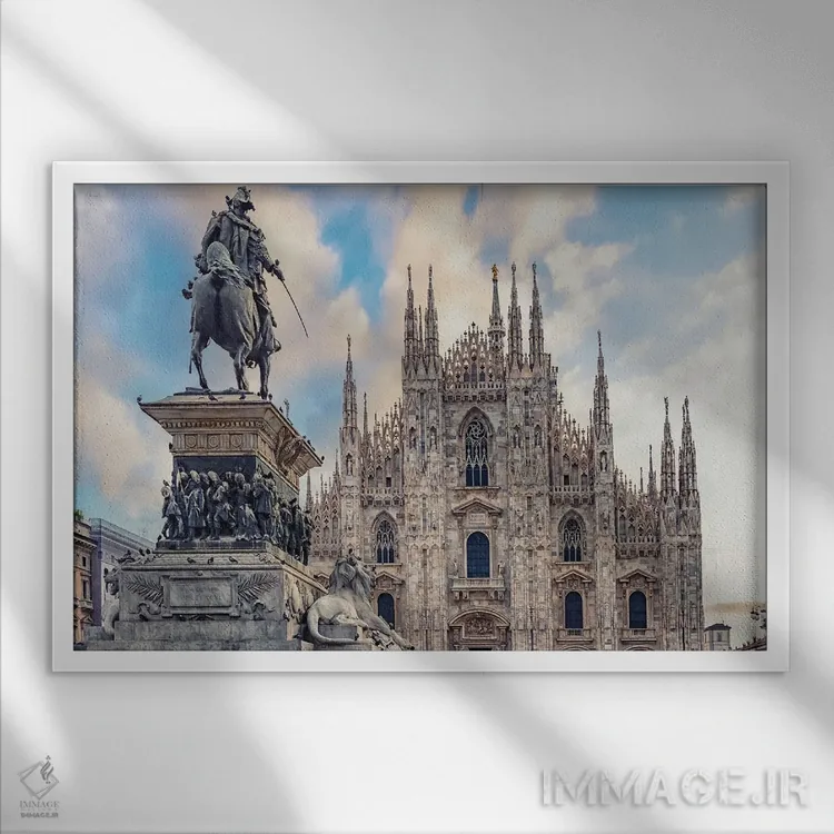 تابلو میدان دل دومو (فلورانس) اثر مانجیک پیکچرز (استودیو عکاسی یا فیلمسازی) - نمای قابدار سفید