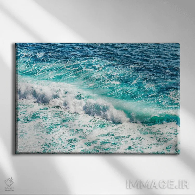 تابلو اقیانوس اثر مانجیک پیکچرز (استودیو عکاسی یا فیلمسازی) - نمای روبهرو روی دیوار