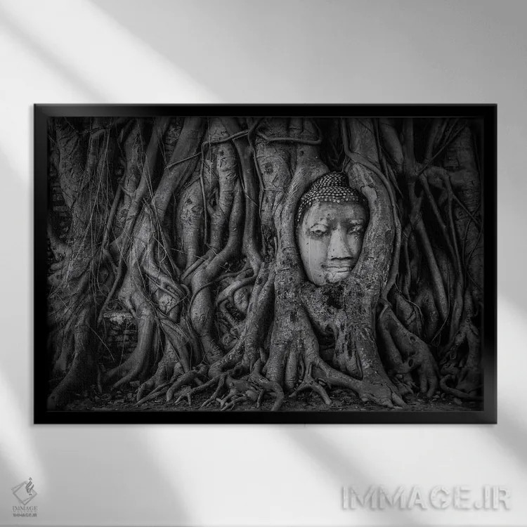 تابلو در آغوش زمان اثر مانجیک پیکچرز (استودیو عکاسی یا فیلمسازی) - نمای قابدار مشکی