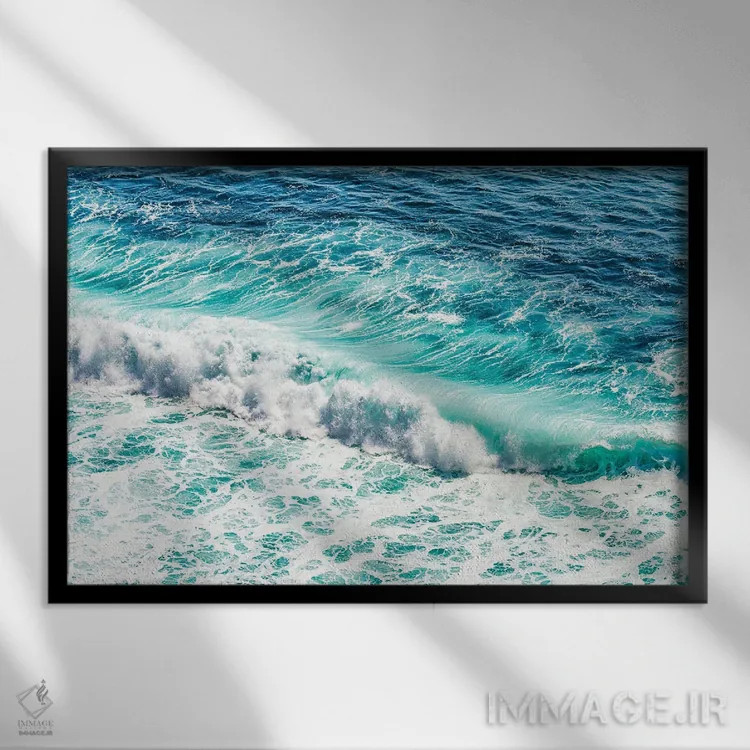 تابلو اقیانوس اثر مانجیک پیکچرز (استودیو عکاسی یا فیلمسازی) - نمای قابدار مشکی