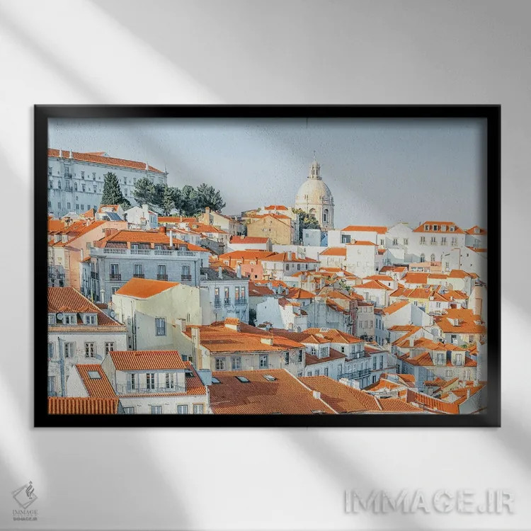 تابلو لیسبون اثر مانجیک پیکچرز (استودیو عکاسی یا فیلمسازی) - نمای قابدار مشکی