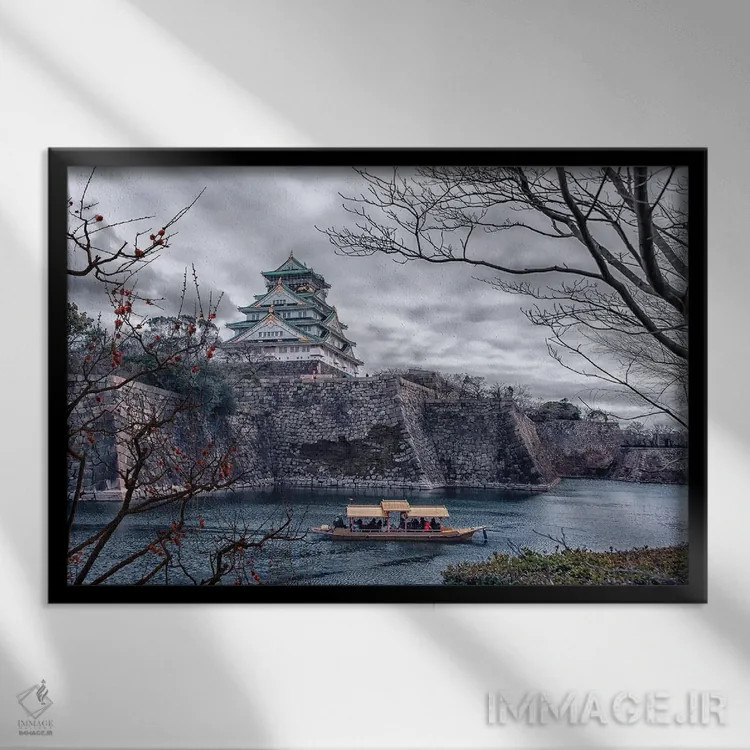 تابلو اوساکا اثر مانجیک پیکچرز (استودیو عکاسی یا فیلمسازی) - نمای قابدار مشکی