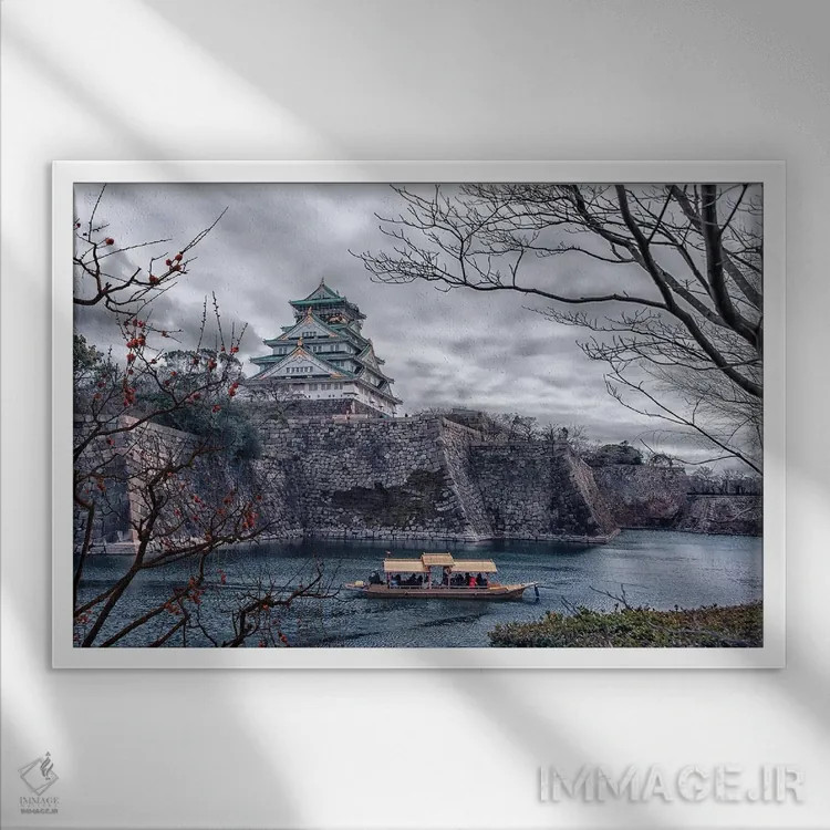 تابلو اوساکا اثر مانجیک پیکچرز (استودیو عکاسی یا فیلمسازی) - نمای قابدار سفید