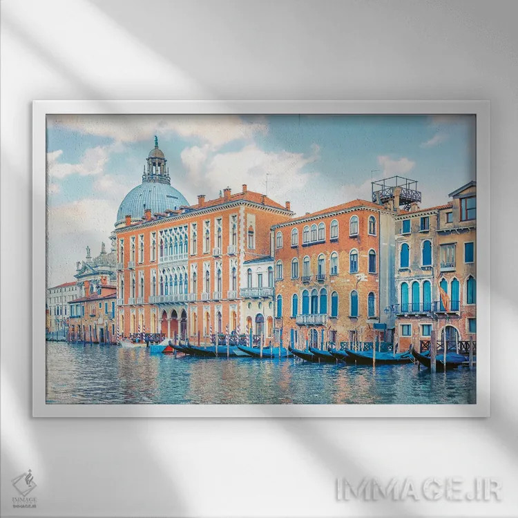 تابلو عصر در ونیز اثر مانجیک پیکچرز (استودیو عکاسی یا فیلمسازی) - نمای قابدار سفید