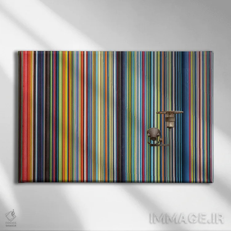 تابلو رنگهای شهری اثر مانجیک پیکچرز (استودیو عکاسی یا فیلمسازی) - نمای روبهرو روی دیوار