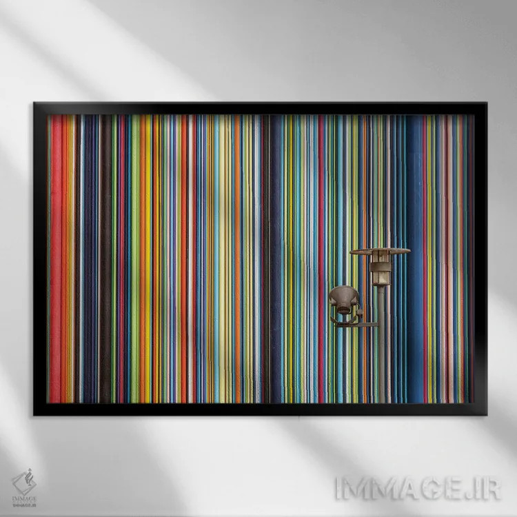 تابلو رنگهای شهری اثر مانجیک پیکچرز (استودیو عکاسی یا فیلمسازی) - نمای قابدار مشکی