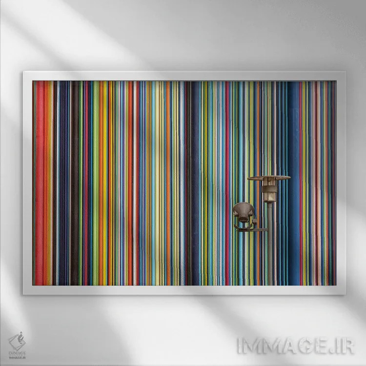 تابلو رنگهای شهری اثر مانجیک پیکچرز (استودیو عکاسی یا فیلمسازی) - نمای قابدار سفید