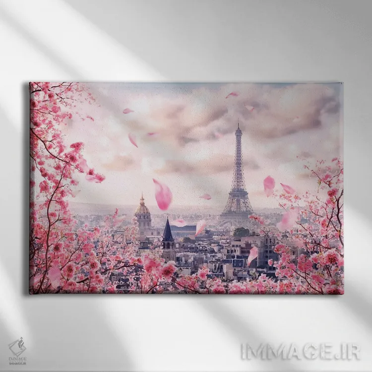 تابلو بهار در پاریس اثر مانجیک پیکچرز (استودیو عکاسی یا فیلمسازی) - نمای روبهرو روی دیوار