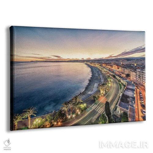 تابلو شهر نیس در غروب اثر مانجیک پیکچرز (استودیو عکاسی یا فیلمسازی) - نمای پرسپکتیو محصول